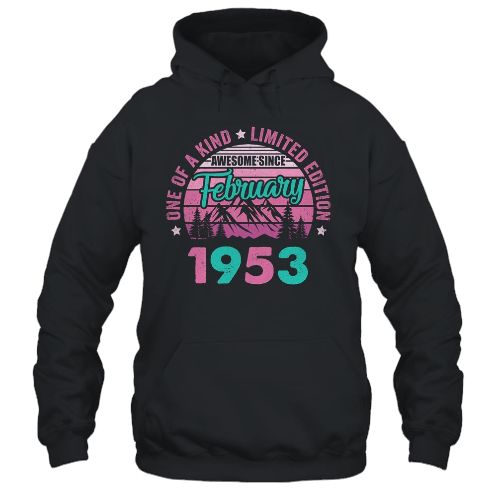 70 Years Old Awesome Since February 1953 70th Birthday Women Shirt & Tank Top | teecentury