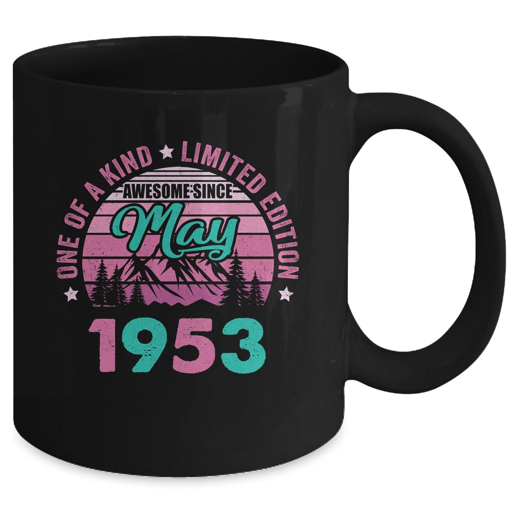 70 Years Old Awesome Since May 1953 70th Birthday Women Mug | teecentury