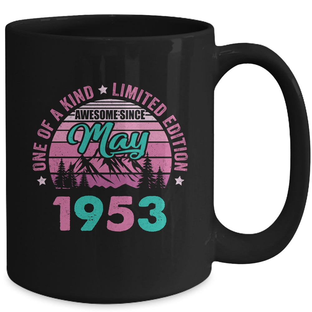 70 Years Old Awesome Since May 1953 70th Birthday Women Mug | teecentury