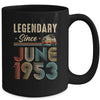 70 Years Old Legendary Since June 1953 70th Birthday Mug | teecentury
