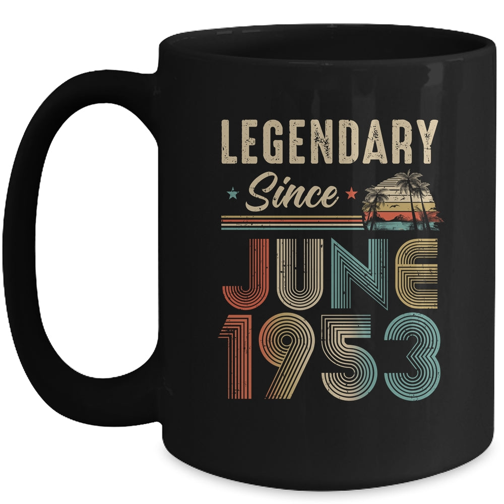 70 Years Old Legendary Since June 1953 70th Birthday Mug | teecentury