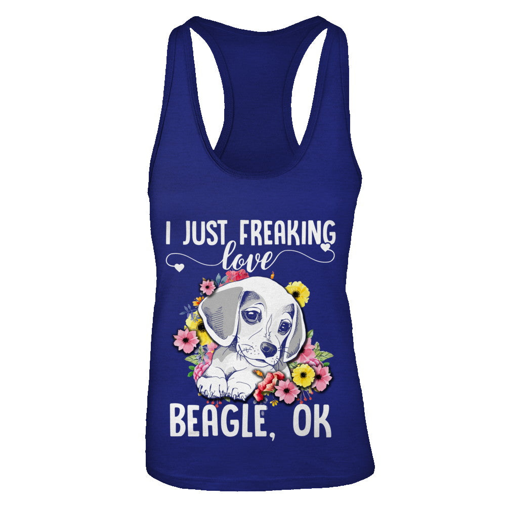 Dog I Just Freaking Love Beagle T-Shirt & Tank Top | Teecentury.com