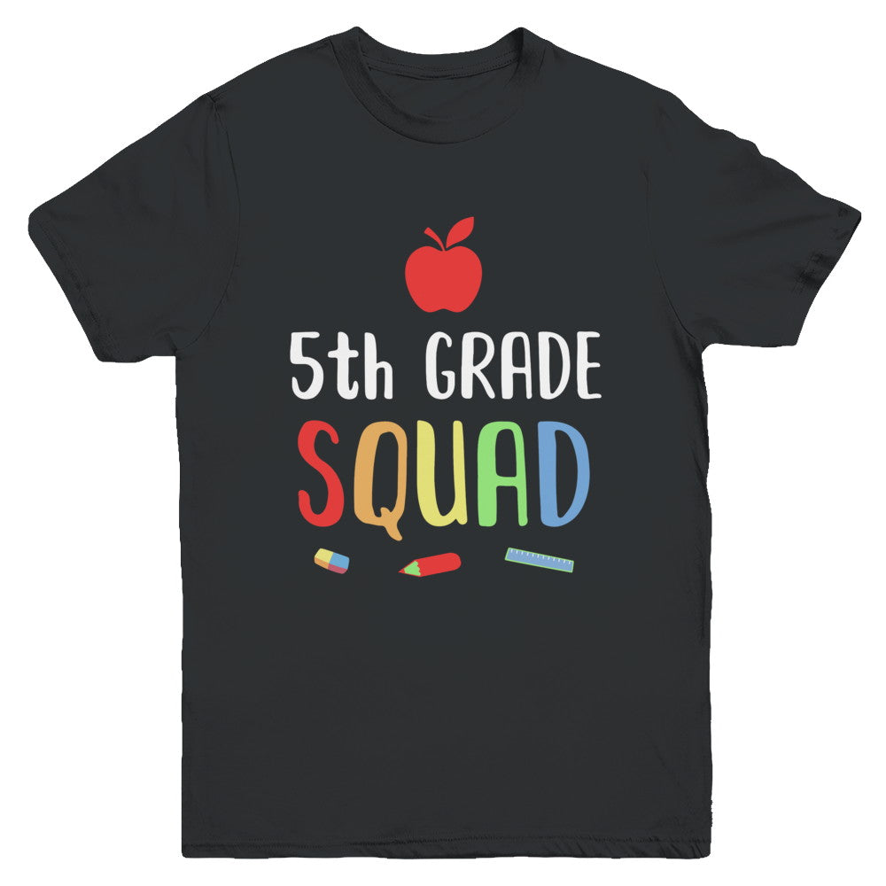 5th Grade Squad Back To School Teacher Fifth Grade Youth Youth Shirt | Teecentury.com