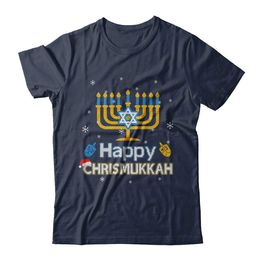Happy Chrismukkah Ugly Hanukkah Christmas Sweater T-Shirt & Sweatshirt | Teecentury.com