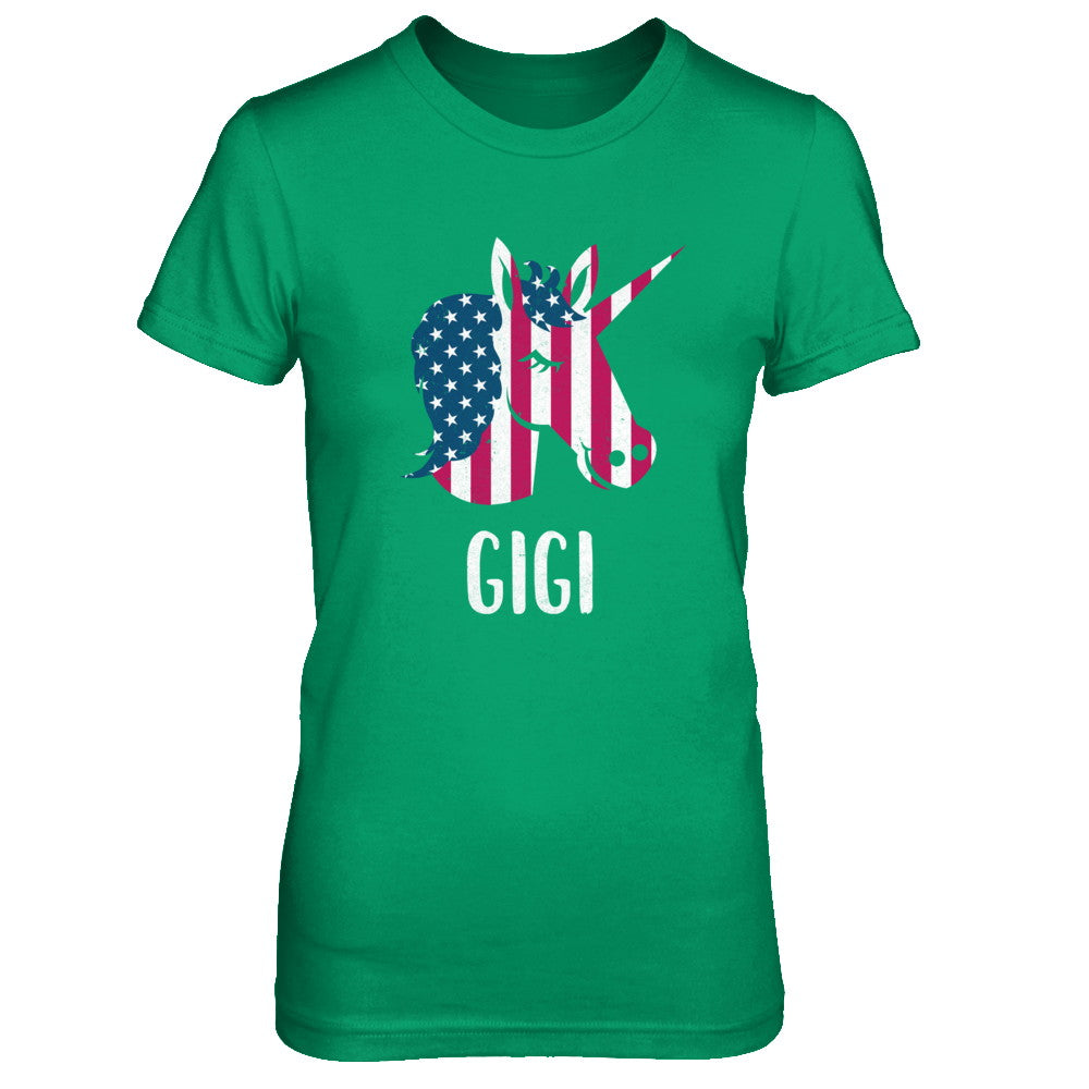 Patriotic Gigi Unicorn Americorn 4Th Of July T-Shirt & Hoodie | Teecentury.com