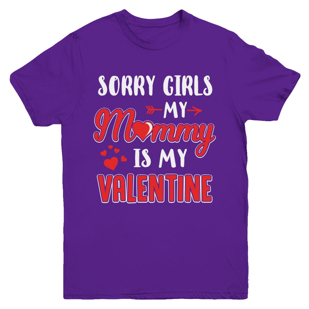 Funny Valentines Day Toddler Boy Mommy Is My Valentine Youth Youth Shirt | Teecentury.com