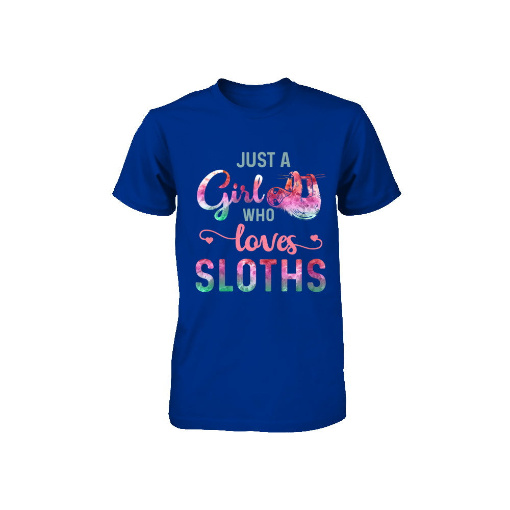 Just A Girl Who Loves Sloths Sloth Lover Youth Youth Shirt | Teecentury.com