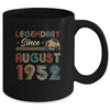 70th Birthday 70 Years Old Legendary Since August 1952 Mug Coffee Mug | Teecentury.com