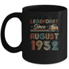 70th Birthday 70 Years Old Legendary Since August 1952 Mug Coffee Mug | Teecentury.com