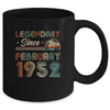 70th Birthday 70 Years Old Legendary Since February 1952 Mug Coffee Mug | Teecentury.com