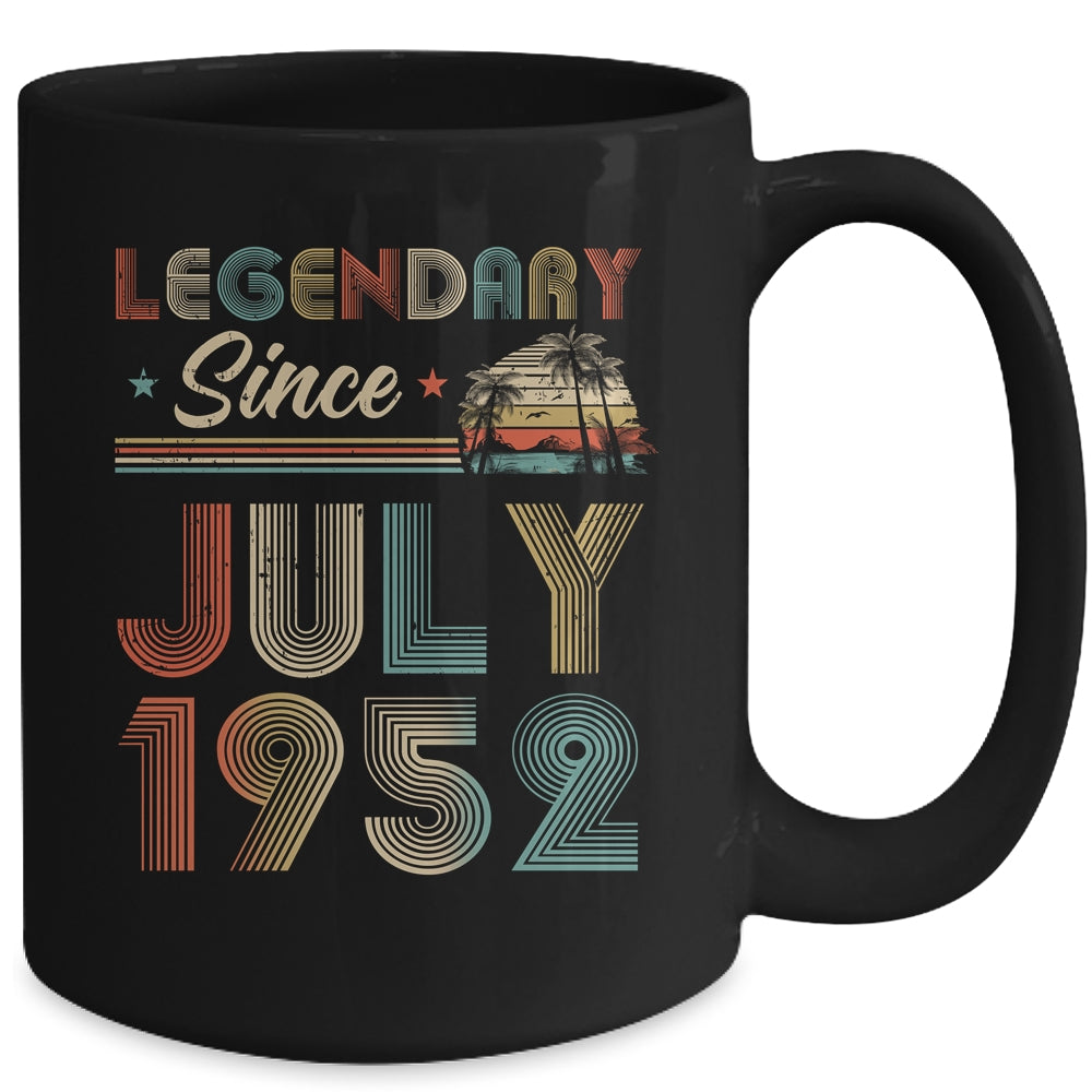 70th Birthday 70 Years Old Legendary Since July 1952 Mug Coffee Mug | Teecentury.com