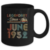 70th Birthday 70 Years Old Legendary Since June 1952 Mug Coffee Mug | Teecentury.com