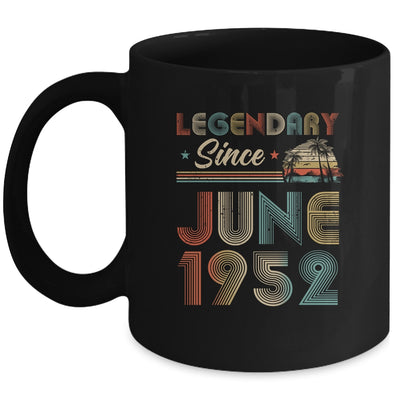 70th Birthday 70 Years Old Legendary Since June 1952 Mug Coffee Mug | Teecentury.com