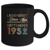 70th Birthday 70 Years Old Legendary Since September 1952 Mug Coffee Mug | Teecentury.com