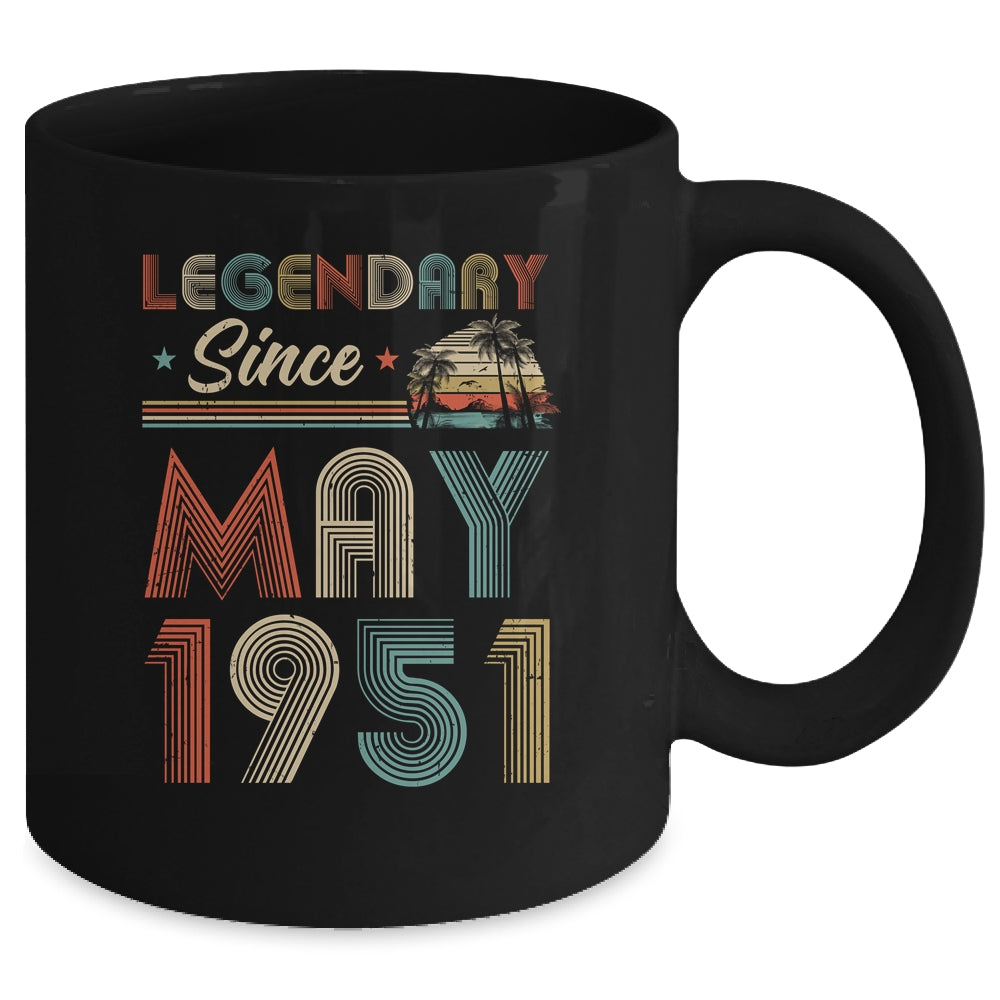 71th Birthday Gift 71 Years Old Legendary Since May 1951 Mug Coffee Mug | Teecentury.com