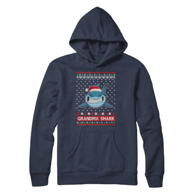 Santa Hat Grandma Shark Ugly Christmas Sweater T-Shirt & Sweatshirt | Teecentury.com