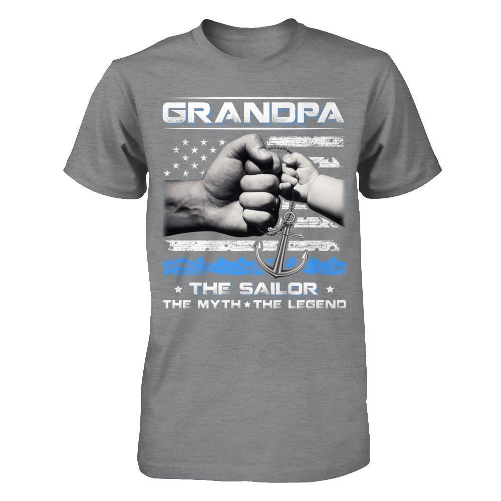 Veteran Grandpa The Sailor The Myth The Legend T-Shirt & Hoodie | Teecentury.com