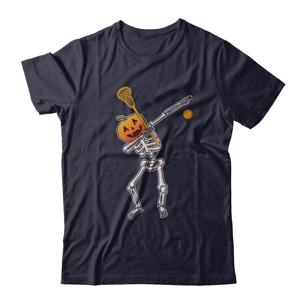 Halloween Dabbing Skeleton Lacrosse T-Shirt & Hoodie | Teecentury.com