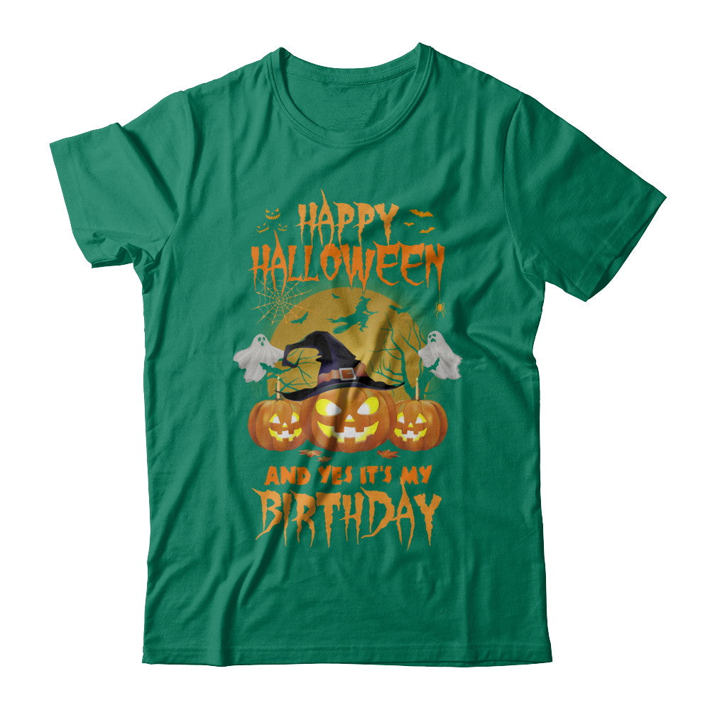 Happy Halloween And Yes It's My Birthday Gifts T-Shirt & Hoodie | Teecentury.com