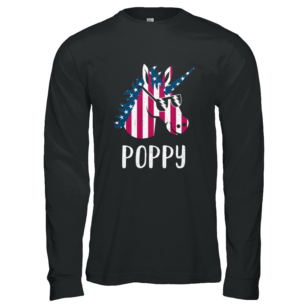 Patriotic Poppy Unicorn Americorn 4Th Of July T-Shirt & Hoodie | Teecentury.com