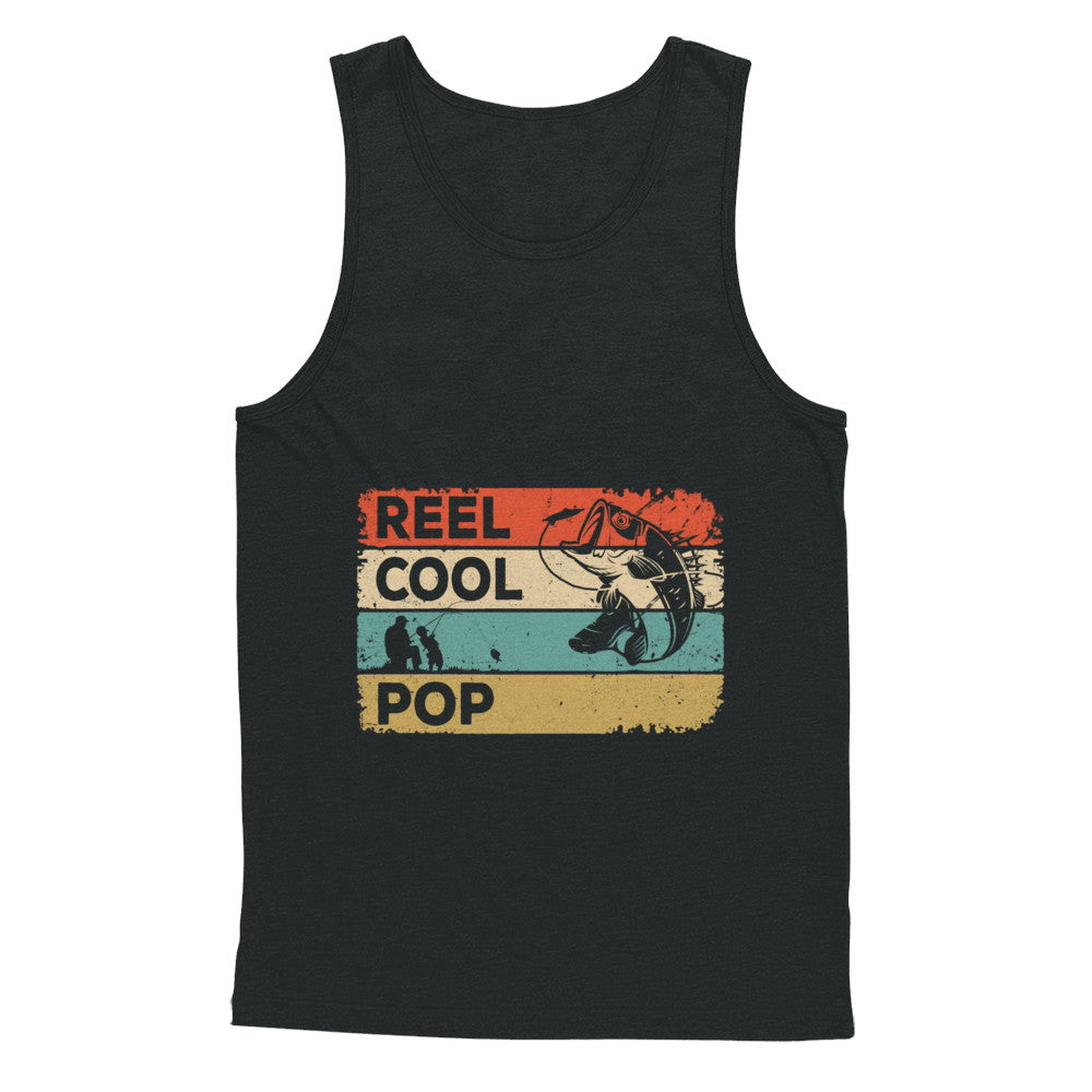 Vintage Reel Cool Pop Fish Fishing Fathers Day T-Shirt & Hoodie | Teecentury.com