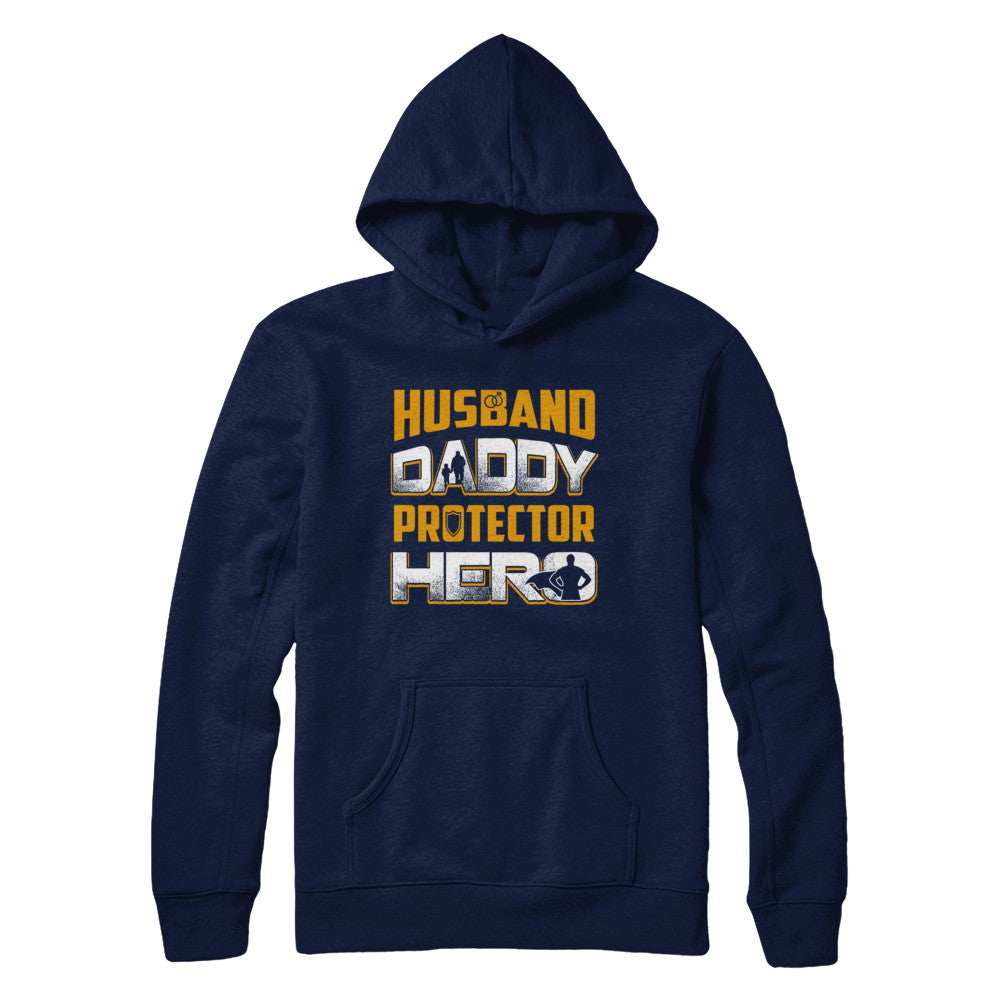 Husband Daddy Protector Hero T-Shirt & Hoodie | Teecentury.com