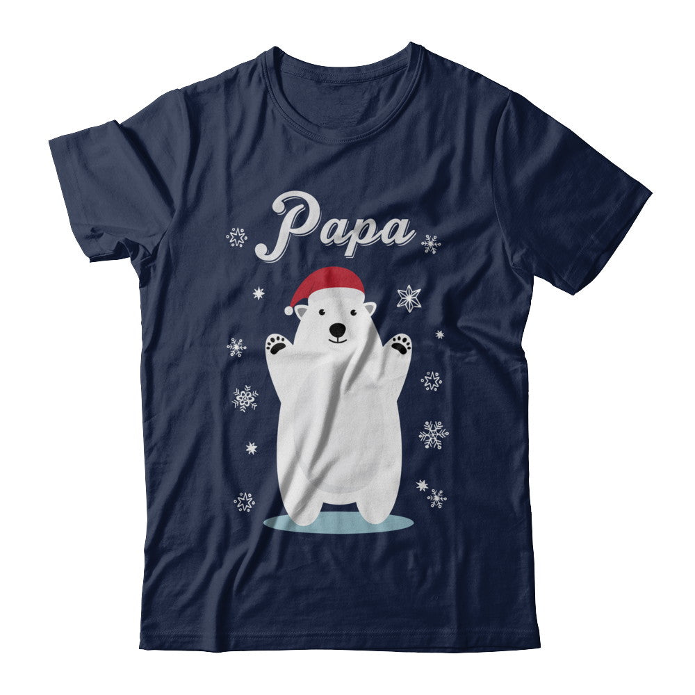 Papa Bear Christmas Santa Pajamas T-Shirt & Sweatshirt | Teecentury.com