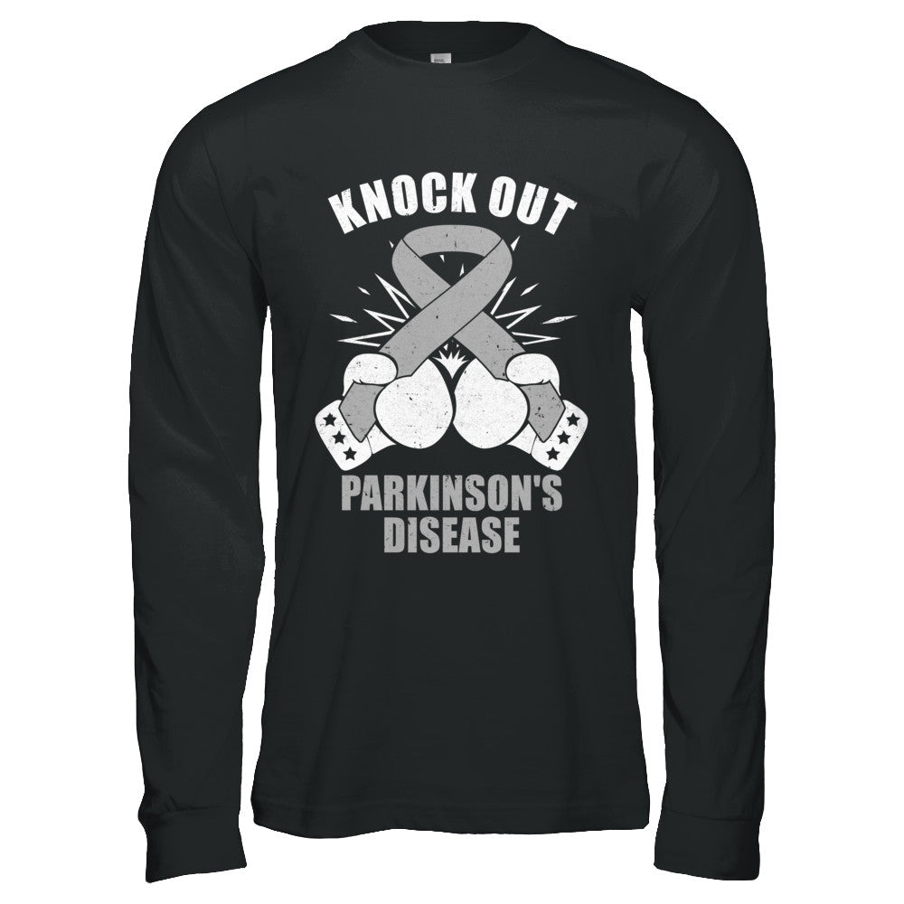 Boxing knock out Parkinson's Disease Awareness Support T-Shirt & Hoodie | Teecentury.com