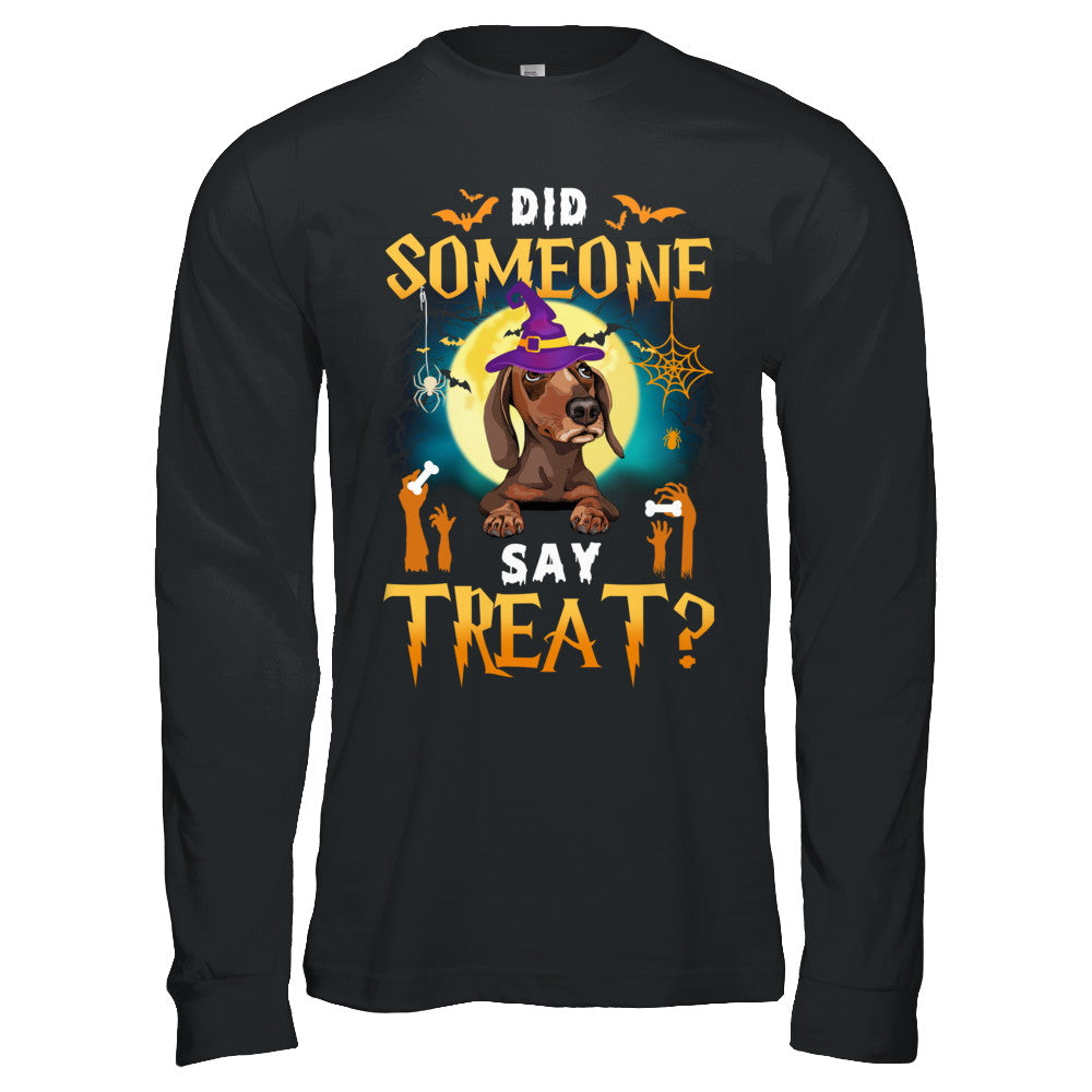 Did Someone Say Treat Dachshund Halloween Costume T-Shirt & Hoodie | Teecentury.com