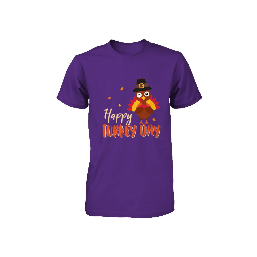 Happy Turkey Day Funny Thanksgiving Gift Youth Youth Shirt | Teecentury.com