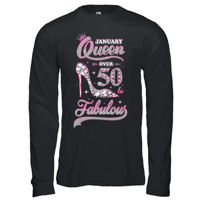 January Queen 50 And Fabulous 1972 50th Years Old Birthday T-Shirt & Hoodie | Teecentury.com