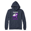 Football Survivor Tackle Purple Epilepsy Awareness T-Shirt & Hoodie | Teecentury.com