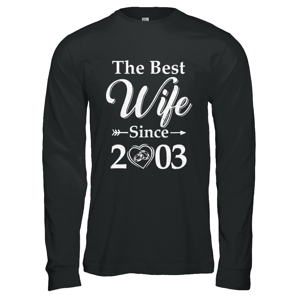 19th Married Together Anniversary Since 2003 Husband Wife T-Shirt & Hoodie | Teecentury.com