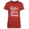 Grandmother Rules Don't Apply To Grammy T-Shirt & Hoodie | Teecentury.com