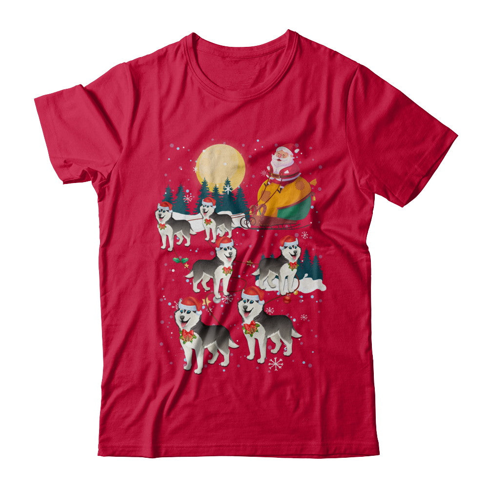 Dog Reindeer Siberian Husky Christmas Gift T-Shirt & Sweatshirt | Teecentury.com