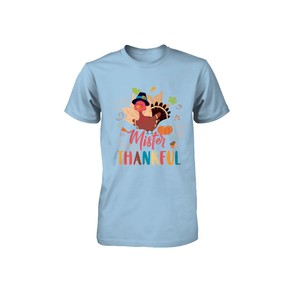 Cute Mister Thankful Turkey Thanksgiving Youth Youth Shirt | Teecentury.com