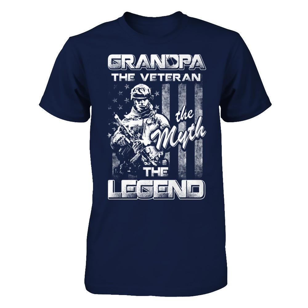 Grandpa The Veteran The Myth The Legend T-Shirt & Hoodie | Teecentury.com