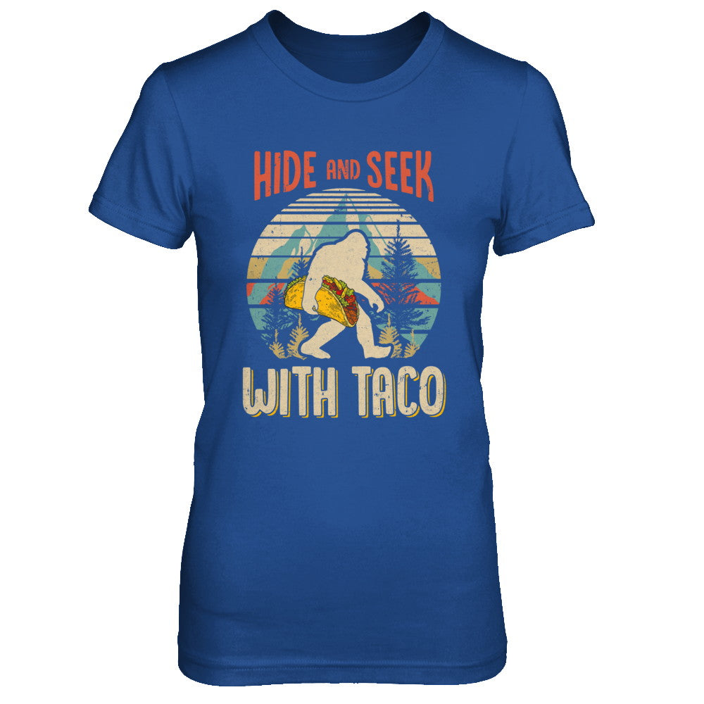 Bigfoot Carrying Taco Hide And Seek Sasquatch T-Shirt & Hoodie | Teecentury.com
