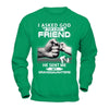 I Asked God For A Best Friend He Sent Me My Granddaughters T-Shirt & Hoodie | Teecentury.com