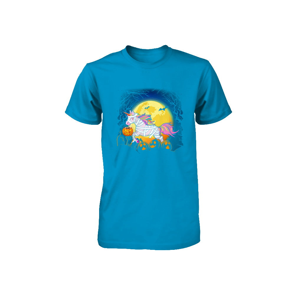 Halloween Pumpkin Unicorn Gift For Kids Girls Youth Youth Shirt | Teecentury.com