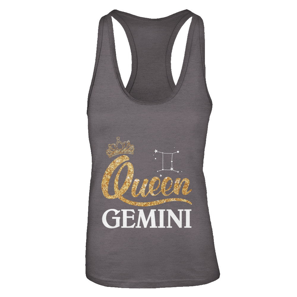 Queen Gemini Zodiac May June Birthday Gift T-Shirt & Tank Top | Teecentury.com
