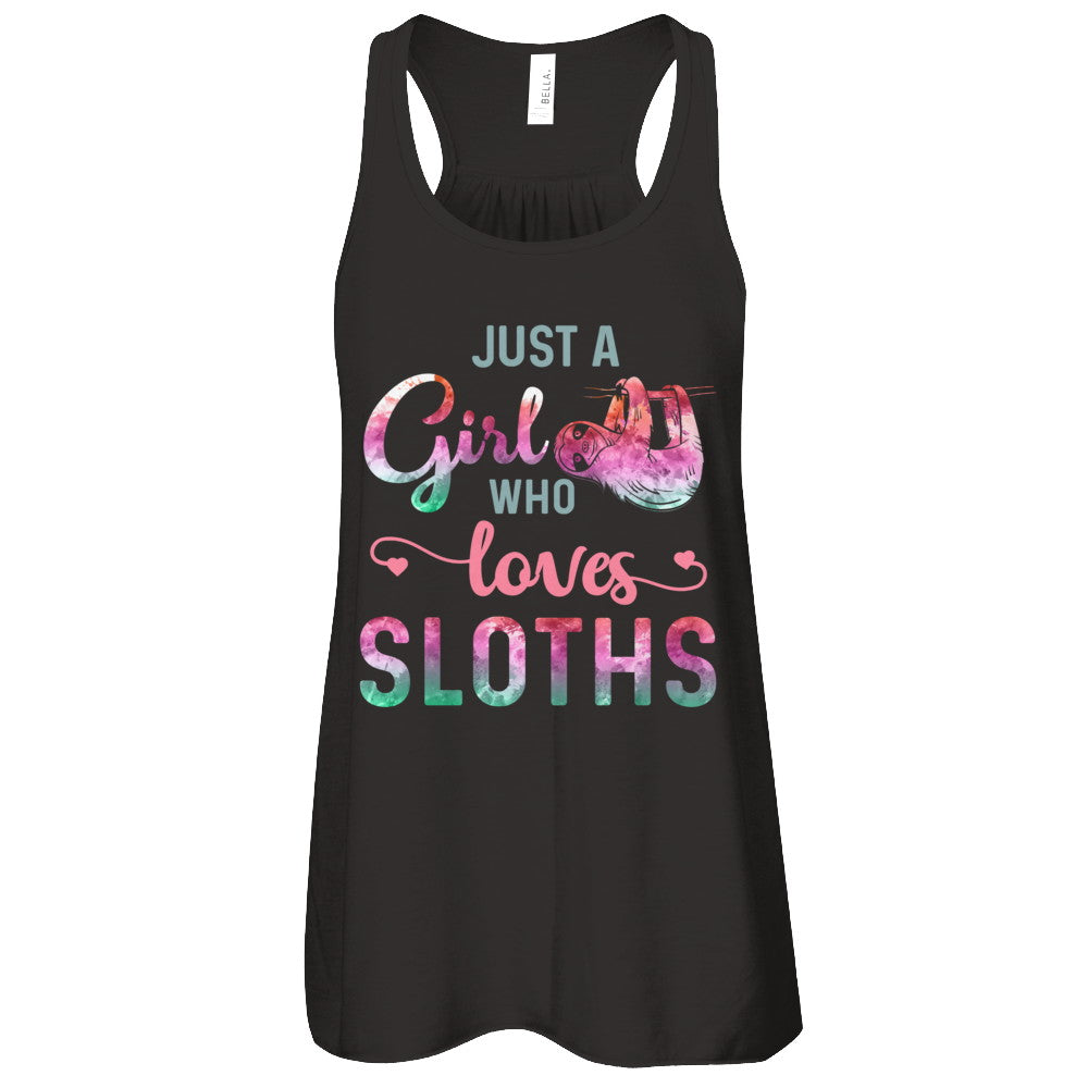 Just A Girl Who Loves Sloths Sloth Lover T-Shirt & Tank Top | Teecentury.com
