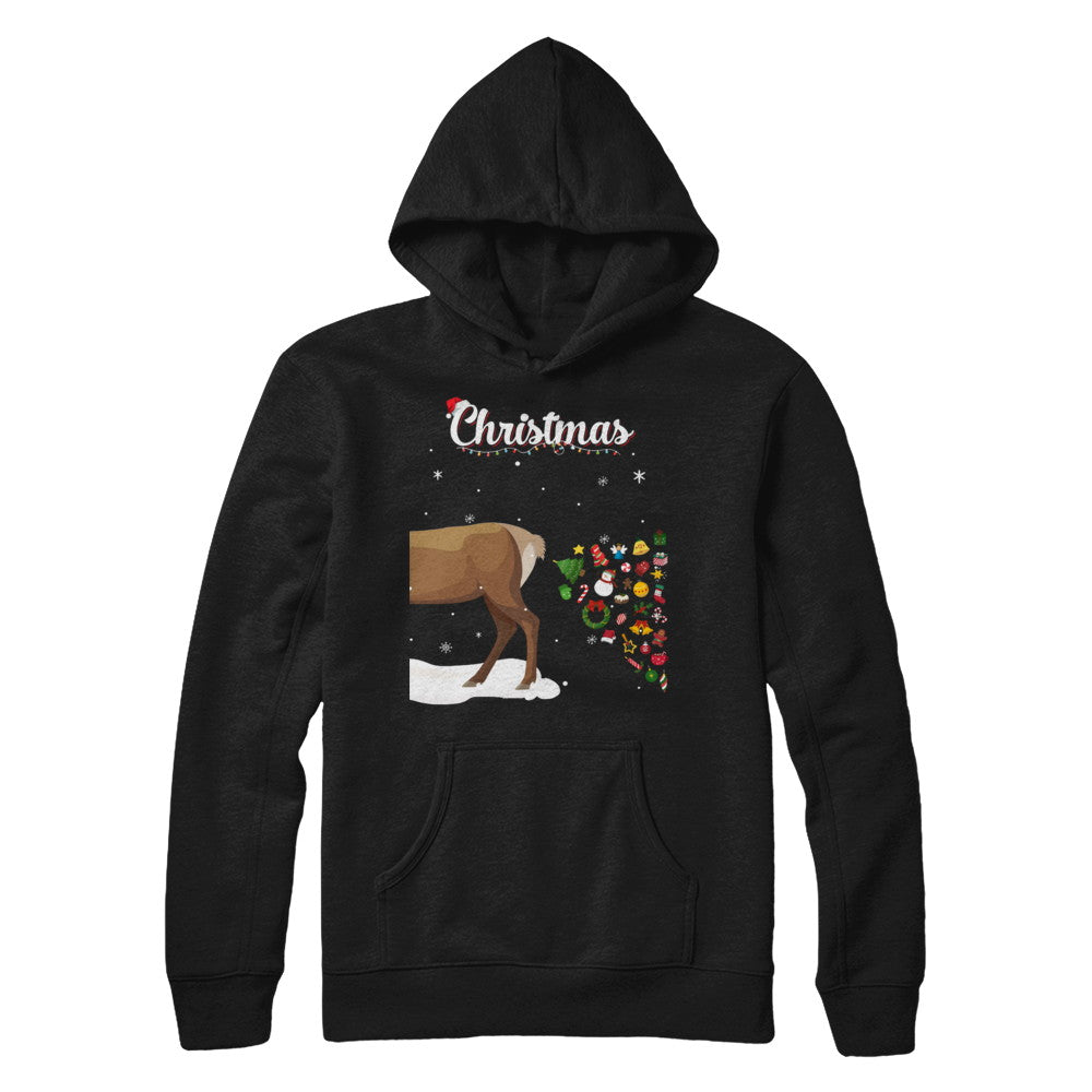 Couples Sick Reindeer Funny Ugly Christmas Sweater T-Shirt & Sweatshirt | Teecentury.com