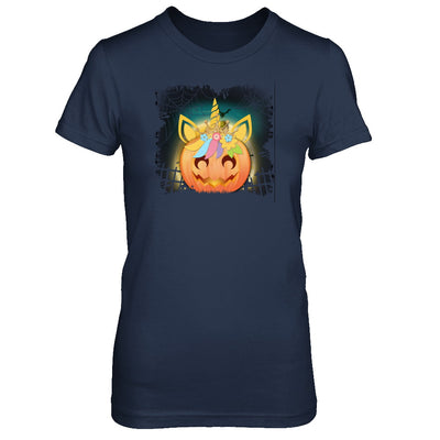 Kids Girls Unicorn Pumpkin Queen Halloween T-Shirt & Tank Top | Teecentury.com