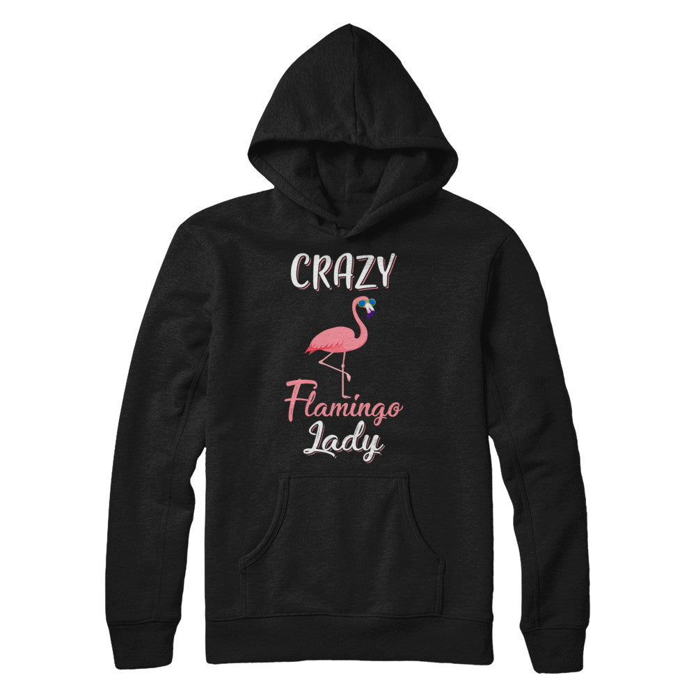Crazy Flamingo Lady Mom Aunt Auntie Flamingo T-Shirt & Hoodie | Teecentury.com