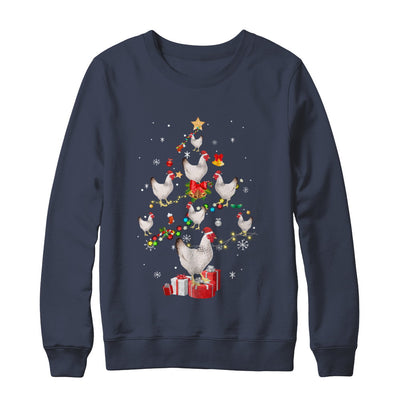 Farmer Chicken Christmas Tree Decor Xmas Gift T-Shirt & Sweatshirt | Teecentury.com