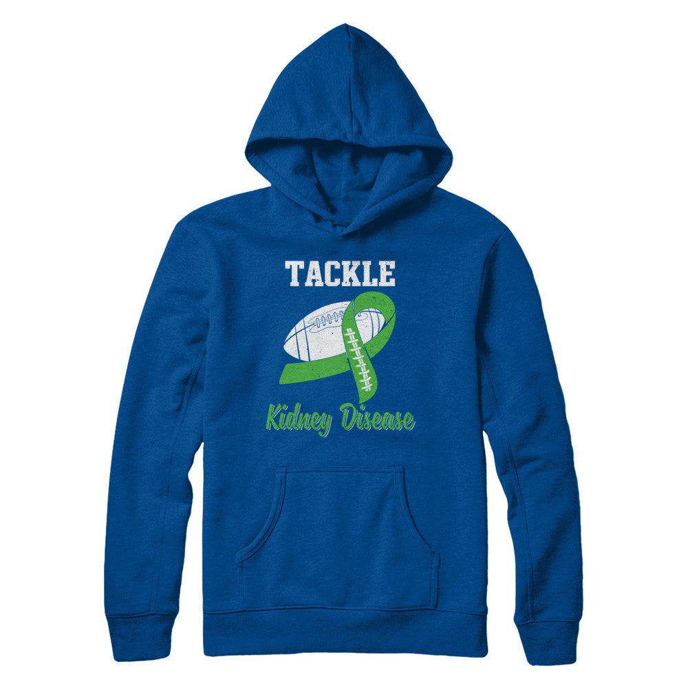 Football Survivor Tackle Green Kidney Disease Awareness T-Shirt & Hoodie | Teecentury.com