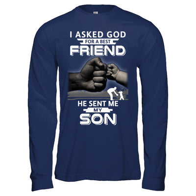 I Asked God For A Best Friend He Sent Me My Son Black Man T-Shirt & Hoodie | Teecentury.com