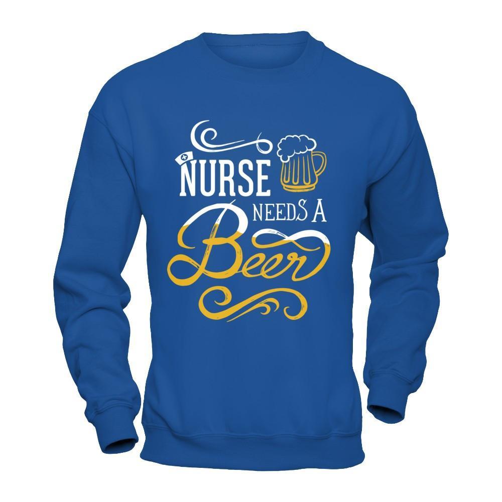 Nurse Needs A Beer T-Shirt & Hoodie | Teecentury.com