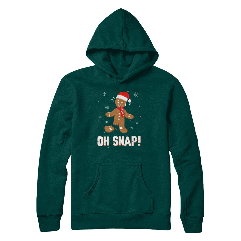 Oh Snap Funny Gingerbread Man Cute Christmas T-Shirt & Sweatshirt | Teecentury.com